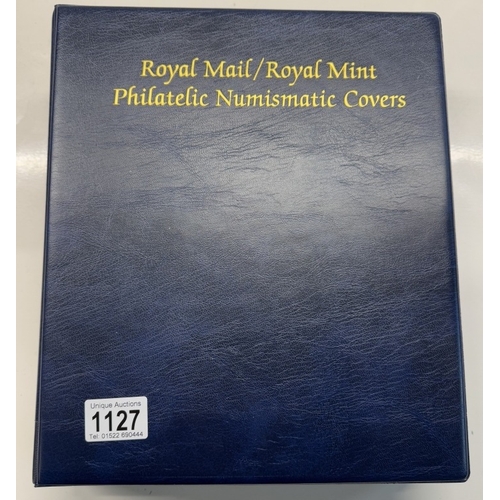 1127 - A collection of 20 Royal Mail stamp & coin covers including Royal Mail/Royal Mint album