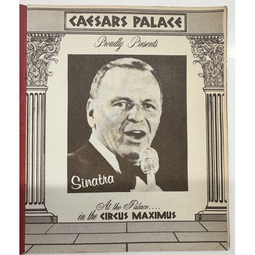 1130 - A Frank Sinatra signed Las Vegas Caeser's Palace table card