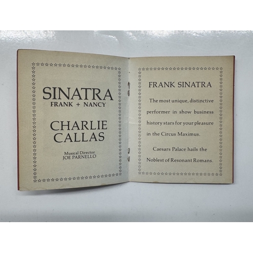 1130 - A Frank Sinatra signed Las Vegas Caeser's Palace table card