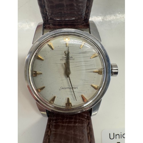 1030 - A boxed Omega Seamaster automatic gent's wristwatch in steel.