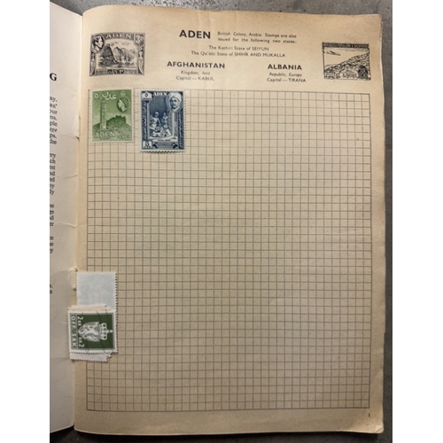 1311 - A collection of stamps including 8 albums, stock cards, loose stamps, many on paper, covers, large q... 