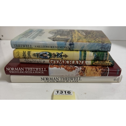 1316 - 5 Norman Thelwell First Edition hardback books