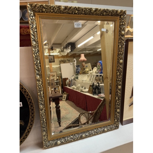 1331 - A gilt frame bevel edge mirror 54 x 77cm