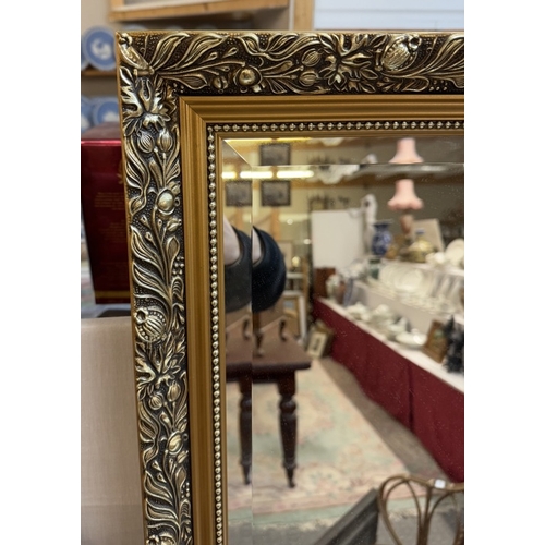 1331 - A gilt frame bevel edge mirror 54 x 77cm