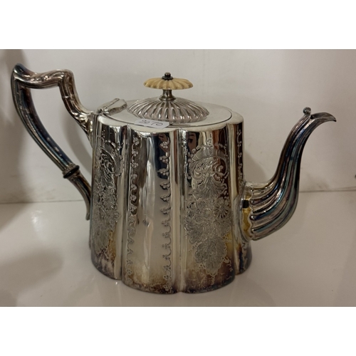 1399 - A 4 piece silver plated EPBM tea set