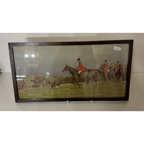 1409 - 3 Vintage fox hunting prints