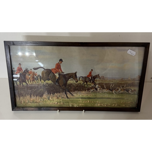 1409 - 3 Vintage fox hunting prints