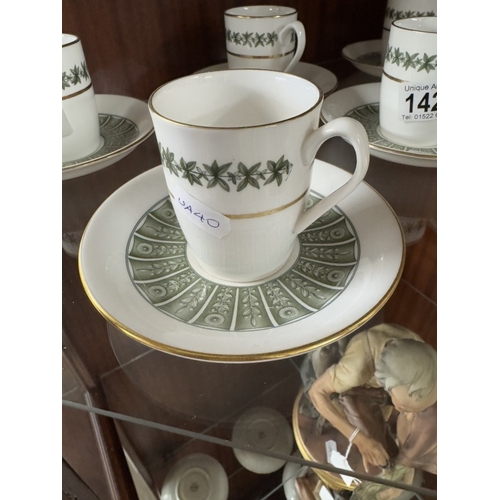 1428 - Eight Spode coffee cups and saucers.