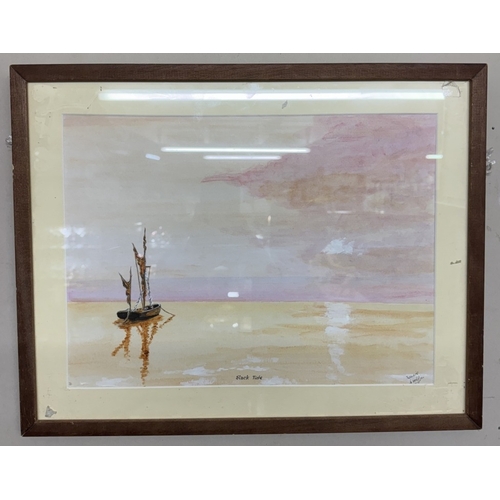 1510 - A pair of framed and glazed watercolours signed Pemmis Wooddin.