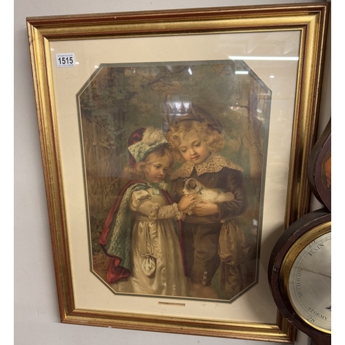 1515 - A gilt framed Pears? print titled The Wonderers Return