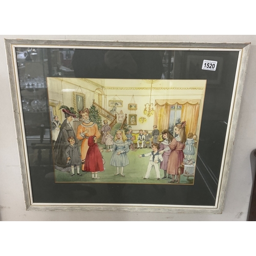 1520 - A Patience Arnold (died 1991) original 20th century fine watercolour titled the Edwardian children's... 