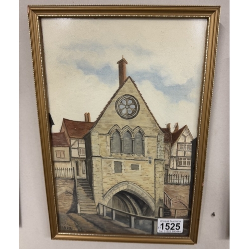 1525 - Seven Lincoln related watercolours signed J K Costain.