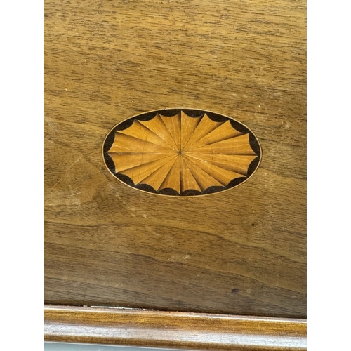 1181 - An Edwardian inlaid serving tray. 48 x 33cm