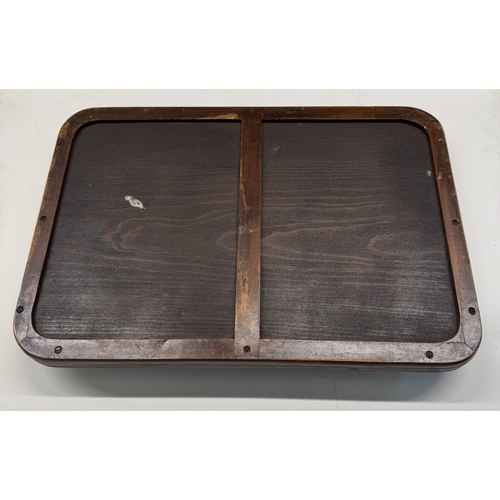 1181 - An Edwardian inlaid serving tray. 48 x 33cm