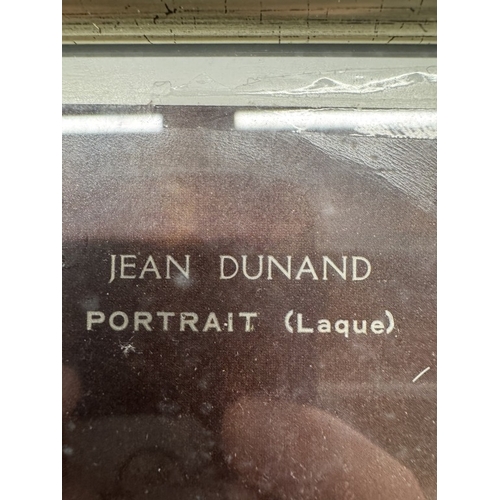 1183 - A Circa 1930s lacquered & embossed print by Swiss / French painter Jean Dunand