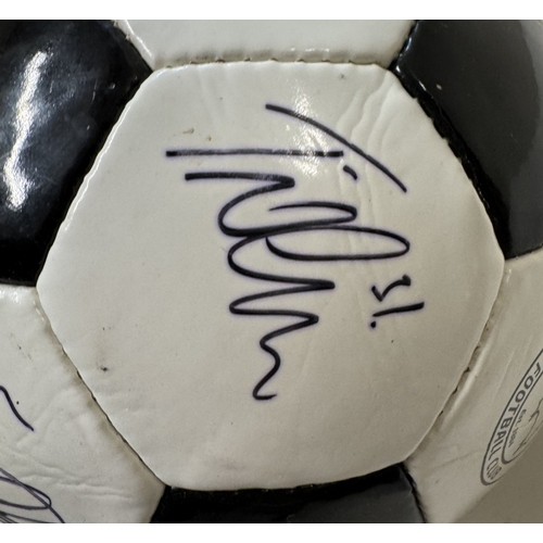 1196 - An Autographed Derby County FC 2011 / 2012 football including Nigel Clough, 3 Gareth Roberts, 4 Crai... 