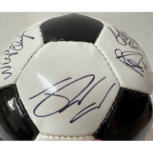 1196 - An Autographed Derby County FC 2011 / 2012 football including Nigel Clough, 3 Gareth Roberts, 4 Crai... 