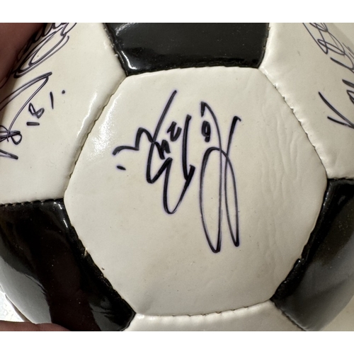 1196 - An Autographed Derby County FC 2011 / 2012 football including Nigel Clough, 3 Gareth Roberts, 4 Crai... 