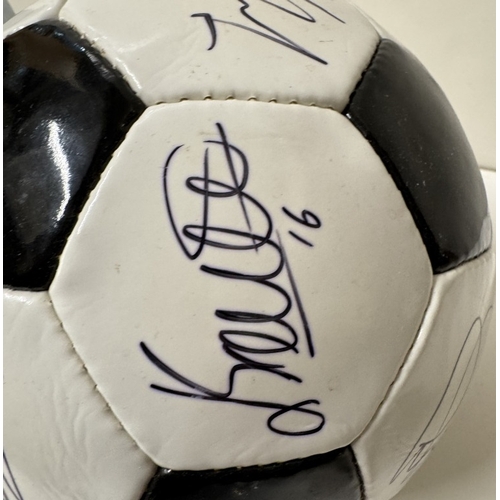 1196 - An Autographed Derby County FC 2011 / 2012 football including Nigel Clough, 3 Gareth Roberts, 4 Crai... 