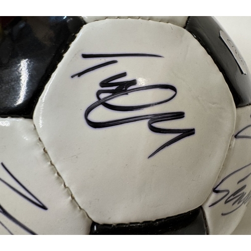 1196 - An Autographed Derby County FC 2011 / 2012 football including Nigel Clough, 3 Gareth Roberts, 4 Crai... 