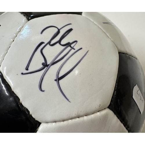 1196 - An Autographed Derby County FC 2011 / 2012 football including Nigel Clough, 3 Gareth Roberts, 4 Crai... 