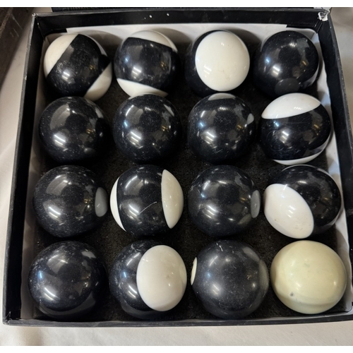 1198 - A box set of Guinness 2'' / 51mm pool balls