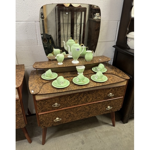 1558 - A wardrobe, dressing table & drawers set