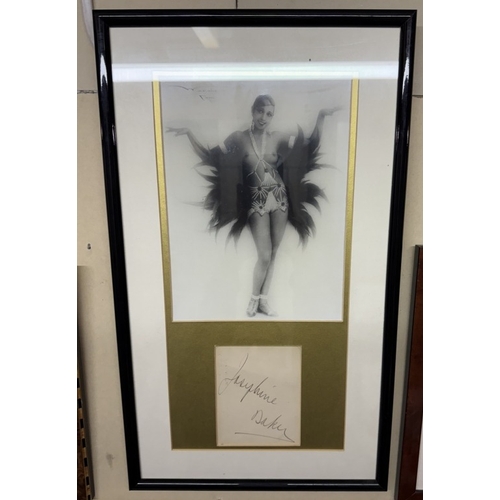 1576 - A quantity of Josephine Baker related items including 4 SEM pictures, books, photo, signature etc