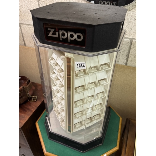 1584 - A shop display cabinet for Zippo lighters.