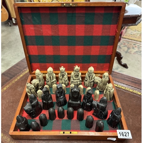 1627 - A replica Isle Of Lewis chess set