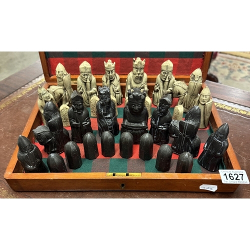 1627 - A replica Isle Of Lewis chess set