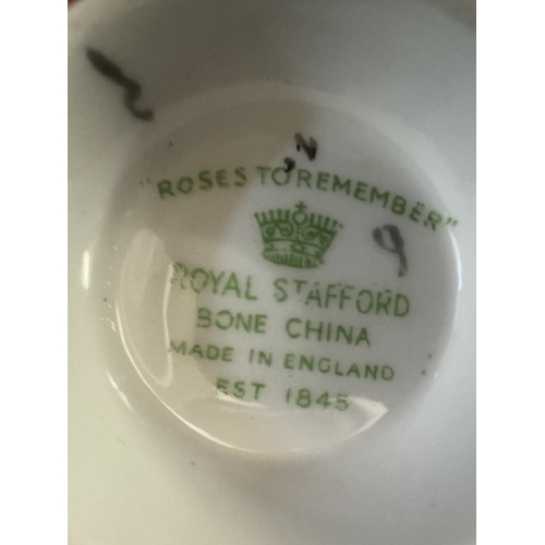 1543 - A Royal Stafford 'Roses to Remember' tea set