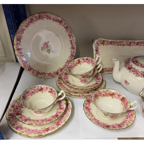 1548 - A Royal Doulton Baby Rose tea set