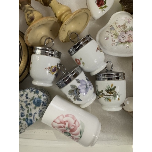 1562 - A quantity of miscellaneous ceramics including Royal Worcester egg coddlers