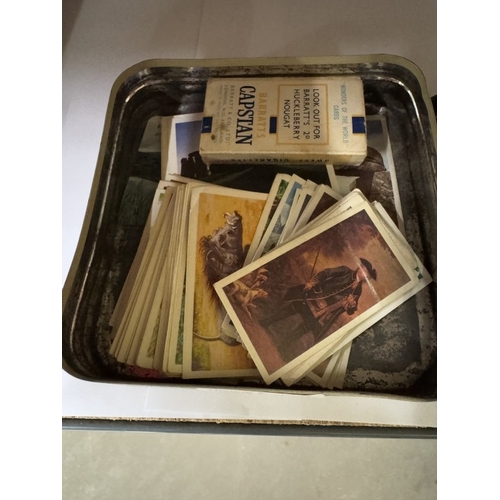 1600 - A collection of tea, cigarette & chewing gum cards including The Beatles & football etc.