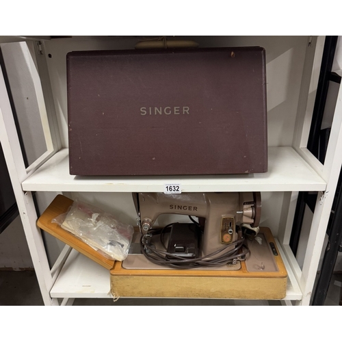 1632 - A vintage Singer sewing machine