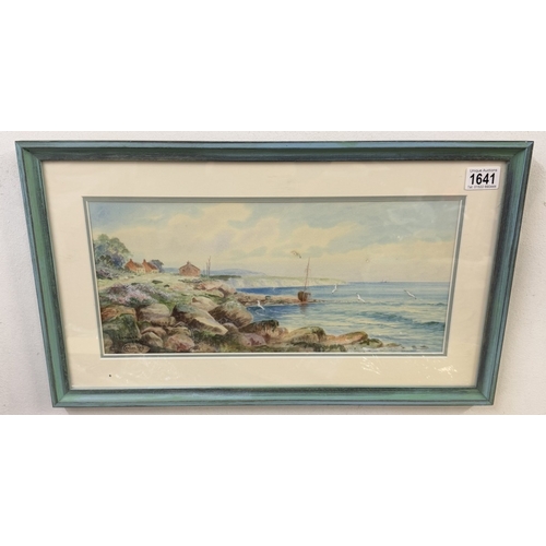 1641 - A good mid 20th century framed and glazed watercolour seascape.