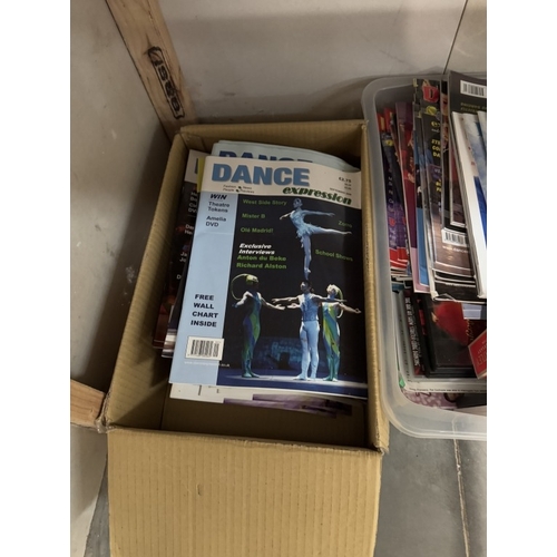 1770 - 3 Boxes of Dance Expression magazines etc