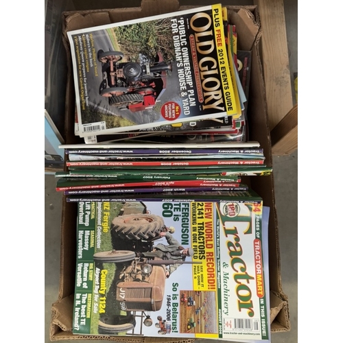 1796 - 4 Boxes of magazines on tractors etc