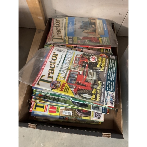 1796 - 4 Boxes of magazines on tractors etc