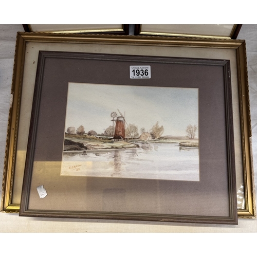 1936 - A quantity of framed & glazed landscape pictures