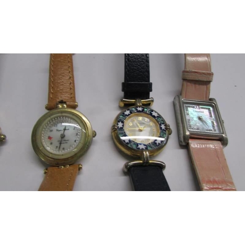 1073 - Six ladies watches including Murano, Chomel, Cartier, Rialto etc.,