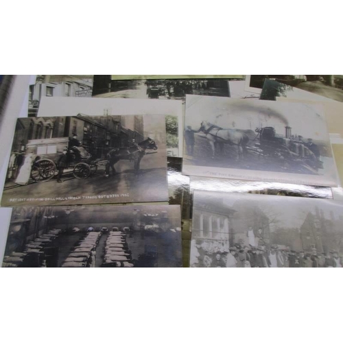 1081 - Approximately 40 early 20th century Lincolnshire related black & white photo's including eight depic... 