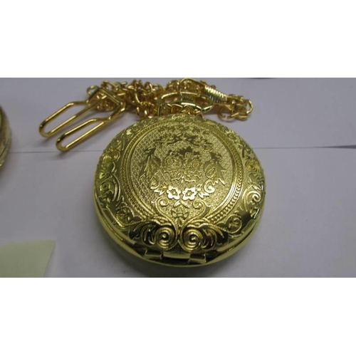 1106 - Five assorted pocket watches including one with chain.