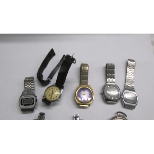 1110 - A quantity of watches and watch parts for spares or repair.