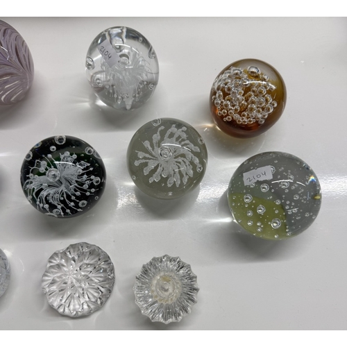 1248 - A quantity of glass paperweights