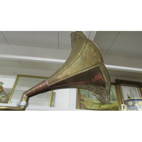 1215 - A vintage style HMV gramaphone. COLLECT ONLY.