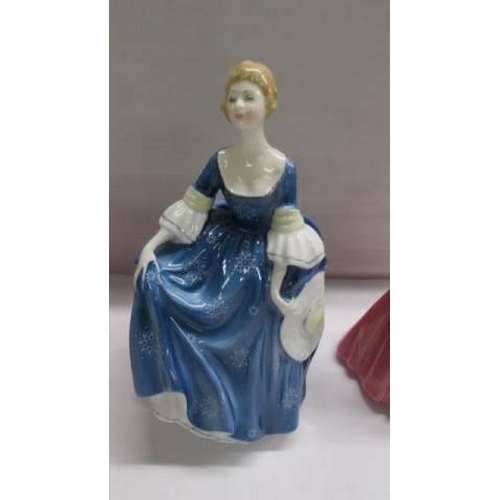 1226 - Three Royal Doulton figures - Hilary, Janet and Christmas Morn.