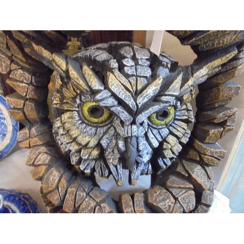 1279 - An Edge owl sculpture entitled 'Night Watchman'