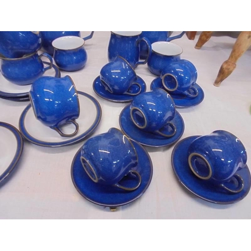 1292 - A blue Denby tea and coffee set.